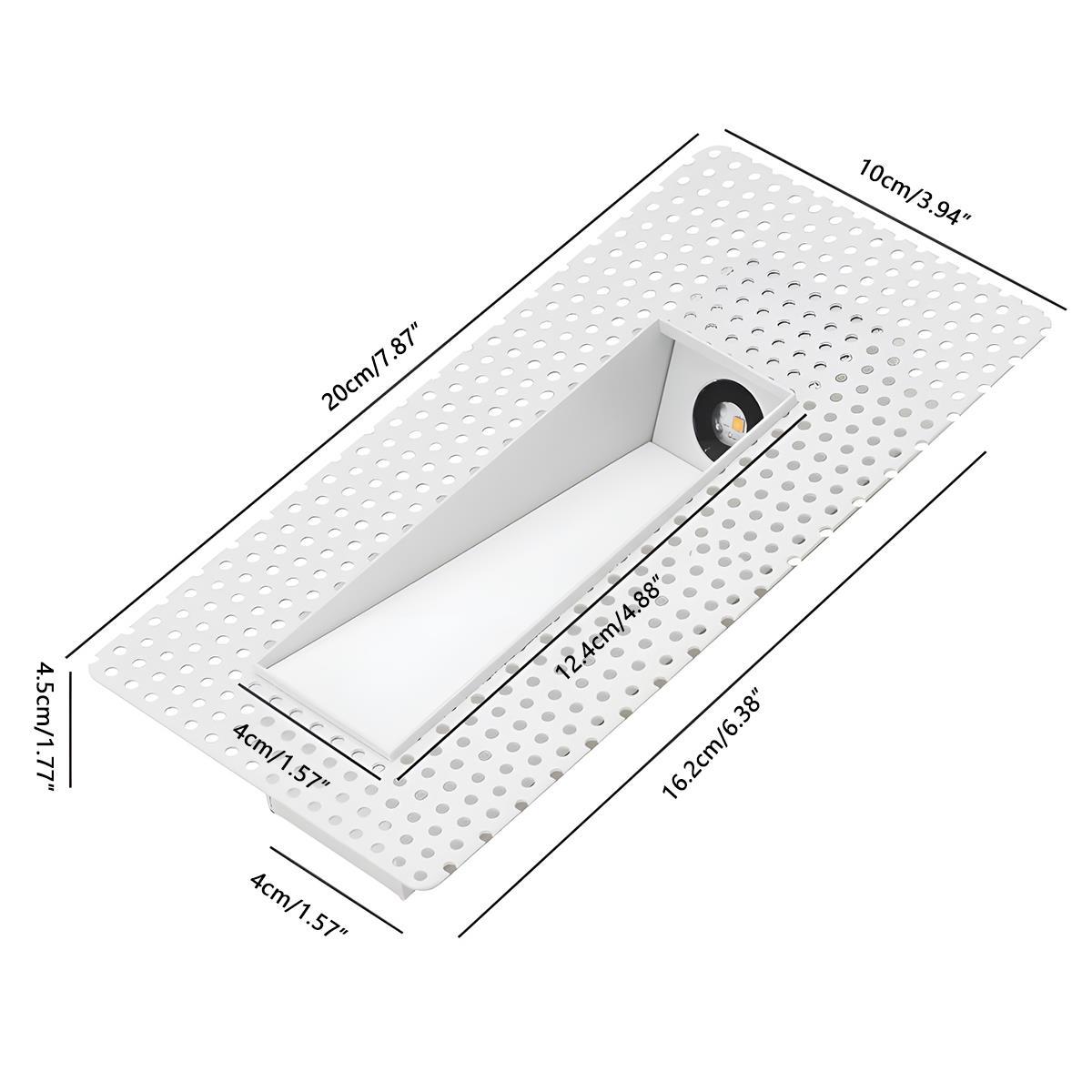 Nichelle minimalistische aluminium inbouwtrapverlichting