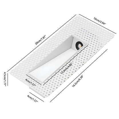 Nichelle minimalistische aluminium inbouwtrapverlichting