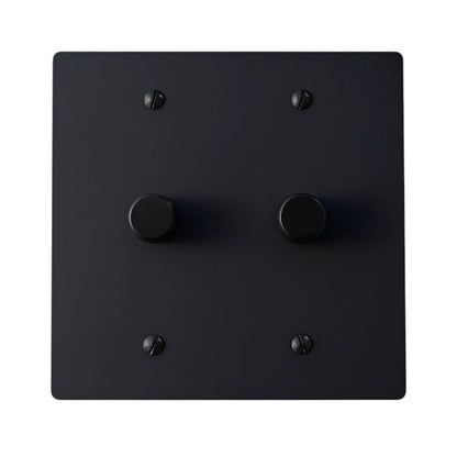 Bellardo vintage messing draaidimmer met 2 schakelaars