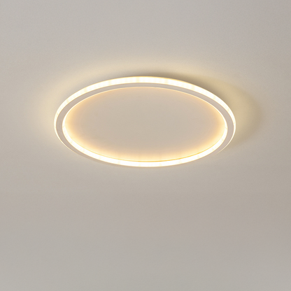 Solvane Scandinavische plafondlamp van aluminium, vlak gemonteerd
