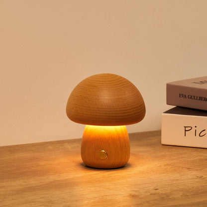 Fungara Scandinavische houten tafellamp