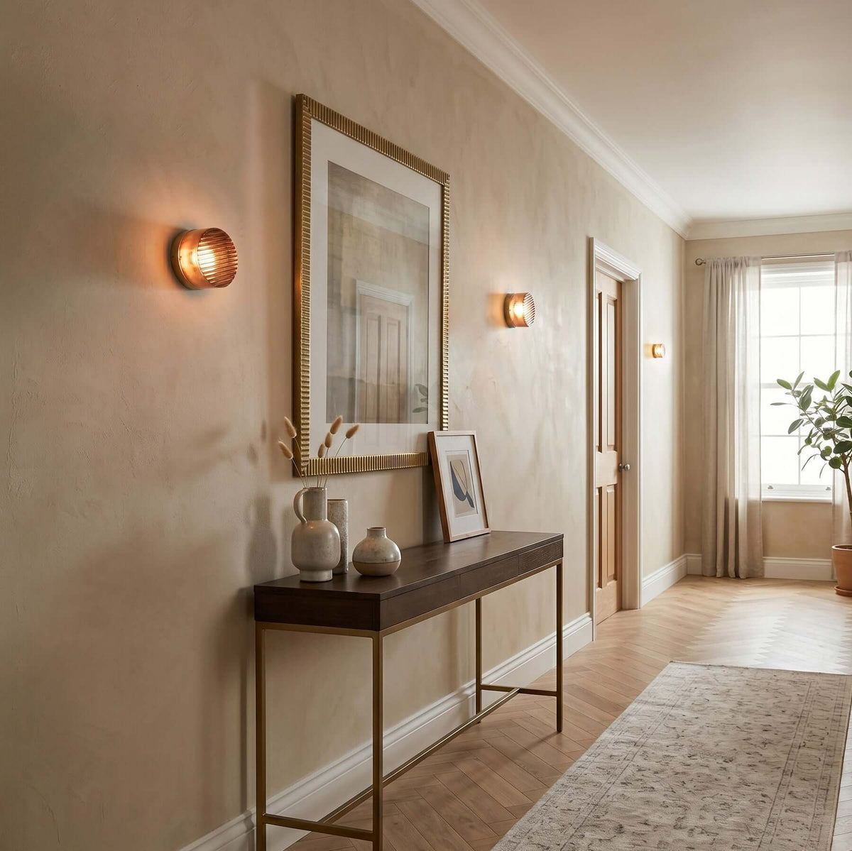 Ronde gekleurde wandlamp