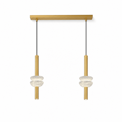 Hanglamp met albasten schijf