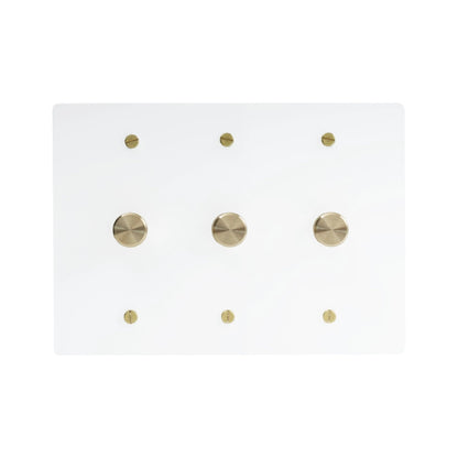 Faylore Vintage messingkleurige 3-voudige draaidimmer