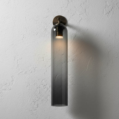 Lumessa minimalistische glazen cilindervormige wandlamp