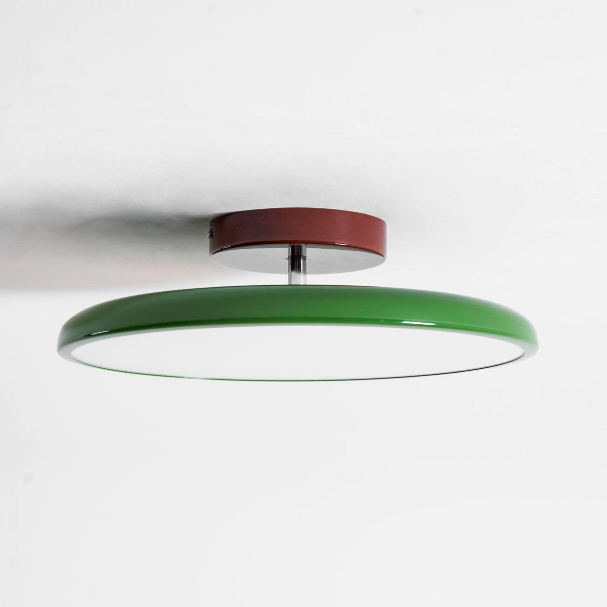 Ronde houten draaibare plafondlamp
