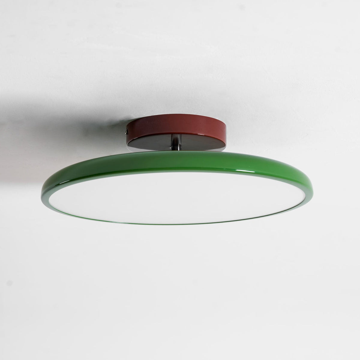 Ronde houten draaibare plafondlamp