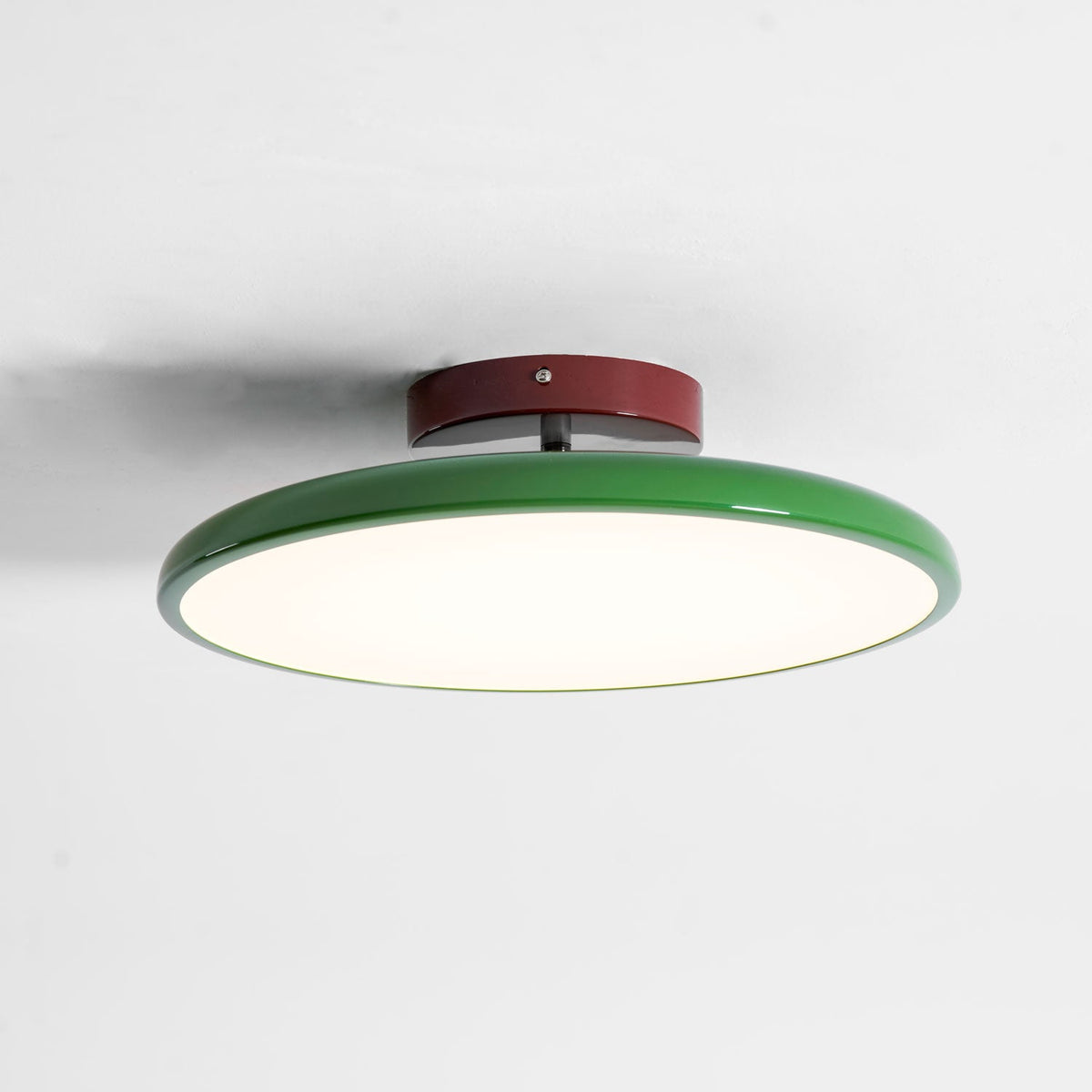 Ronde houten draaibare plafondlamp
