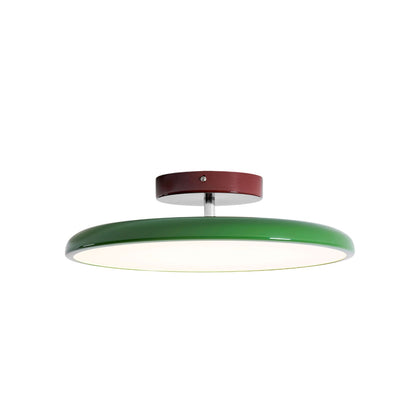 Ronde houten draaibare plafondlamp
