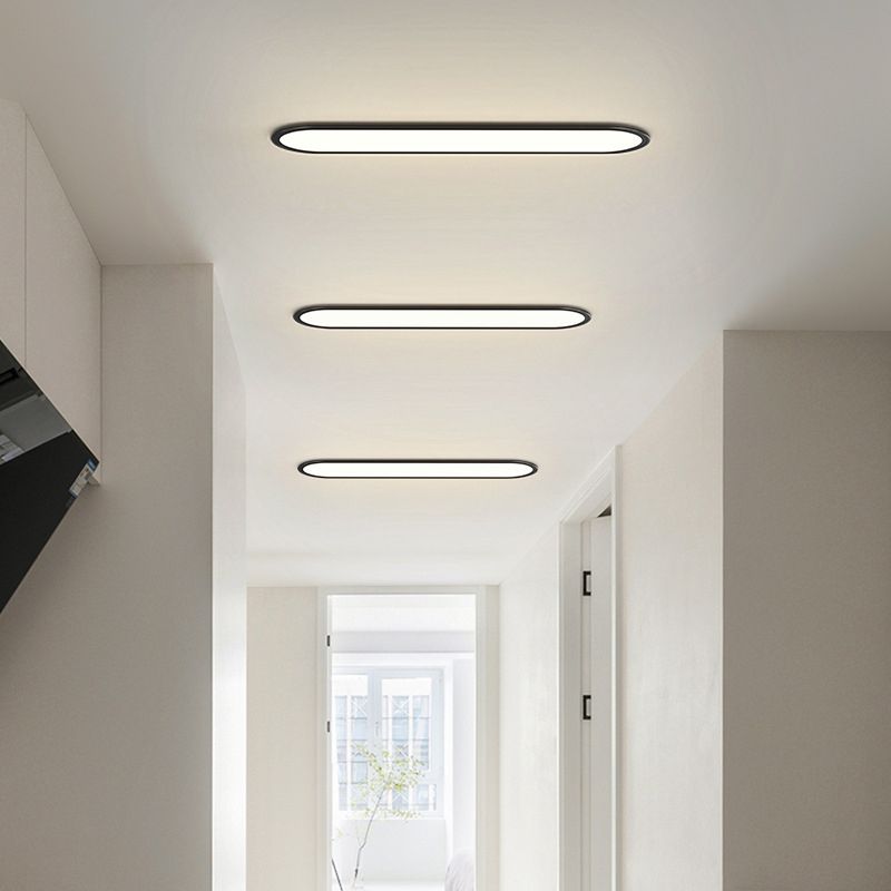 Ovalis minimalistische ovale plafondlamp van metaal