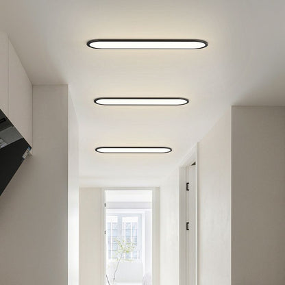 Ovalis minimalistische ovale plafondlamp van metaal