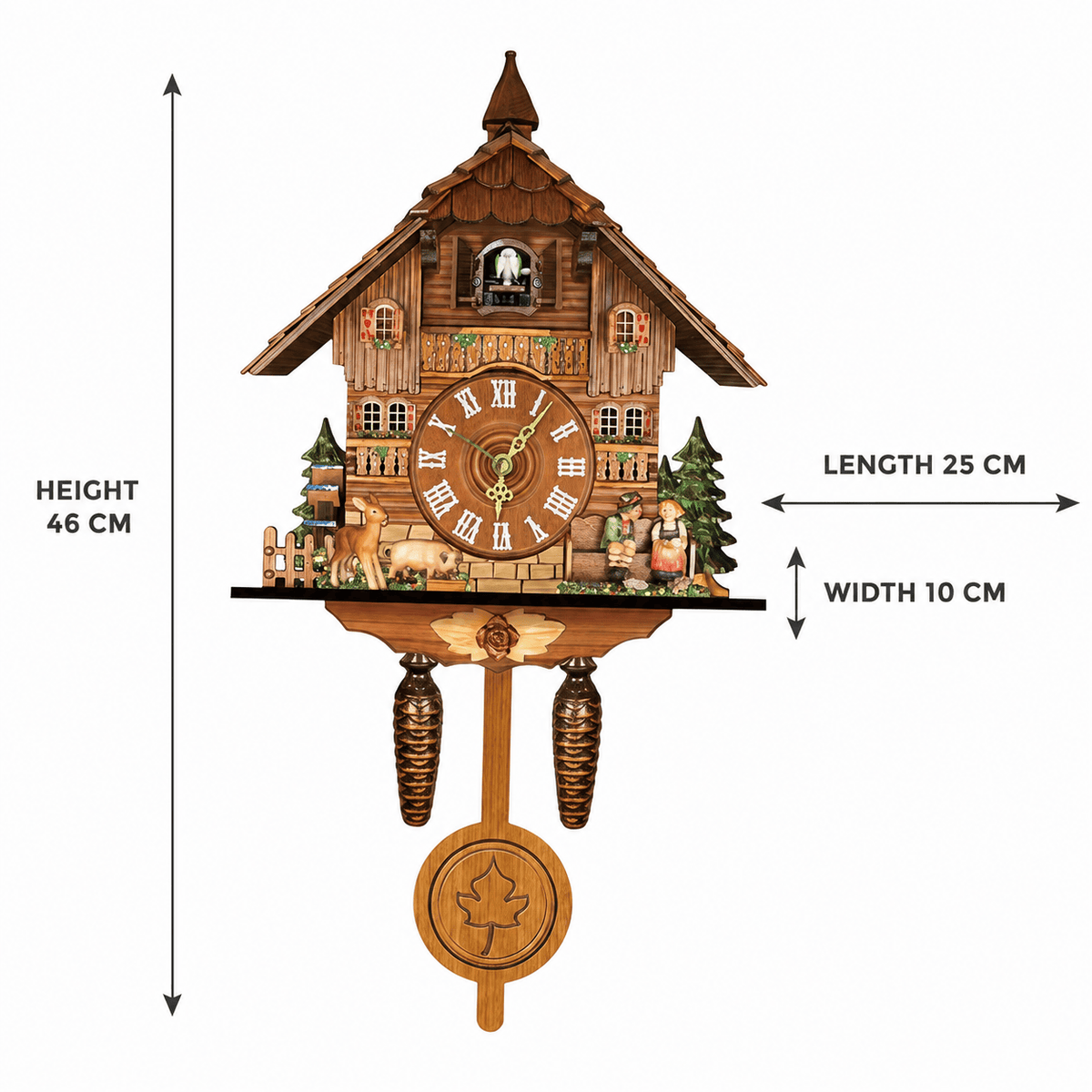 Brenvika Alpine MDF-slingerkoekoeksklok