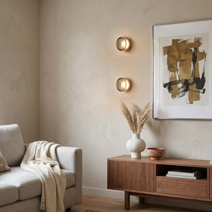 Ronde gekleurde wandlamp