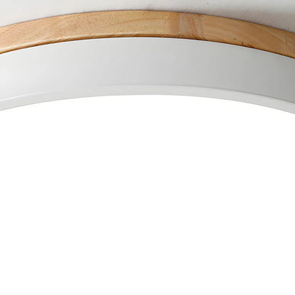 Lumbra minimalistische houten plafondlamp voor vlakke montage