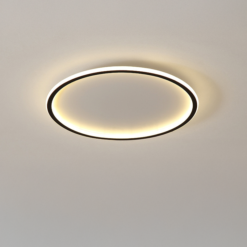 Solvane Scandinavische plafondlamp van aluminium, vlak gemonteerd