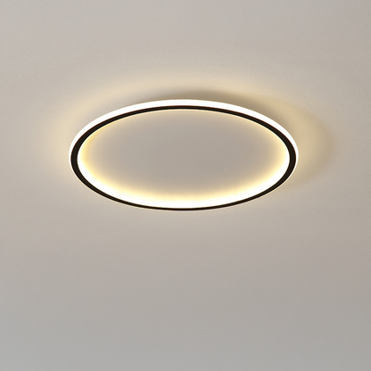 Solvane Scandinavische plafondlamp van aluminium, vlak gemonteerd