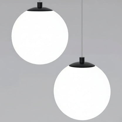 Solvara Nordic hanglamp met opalen glazen bol