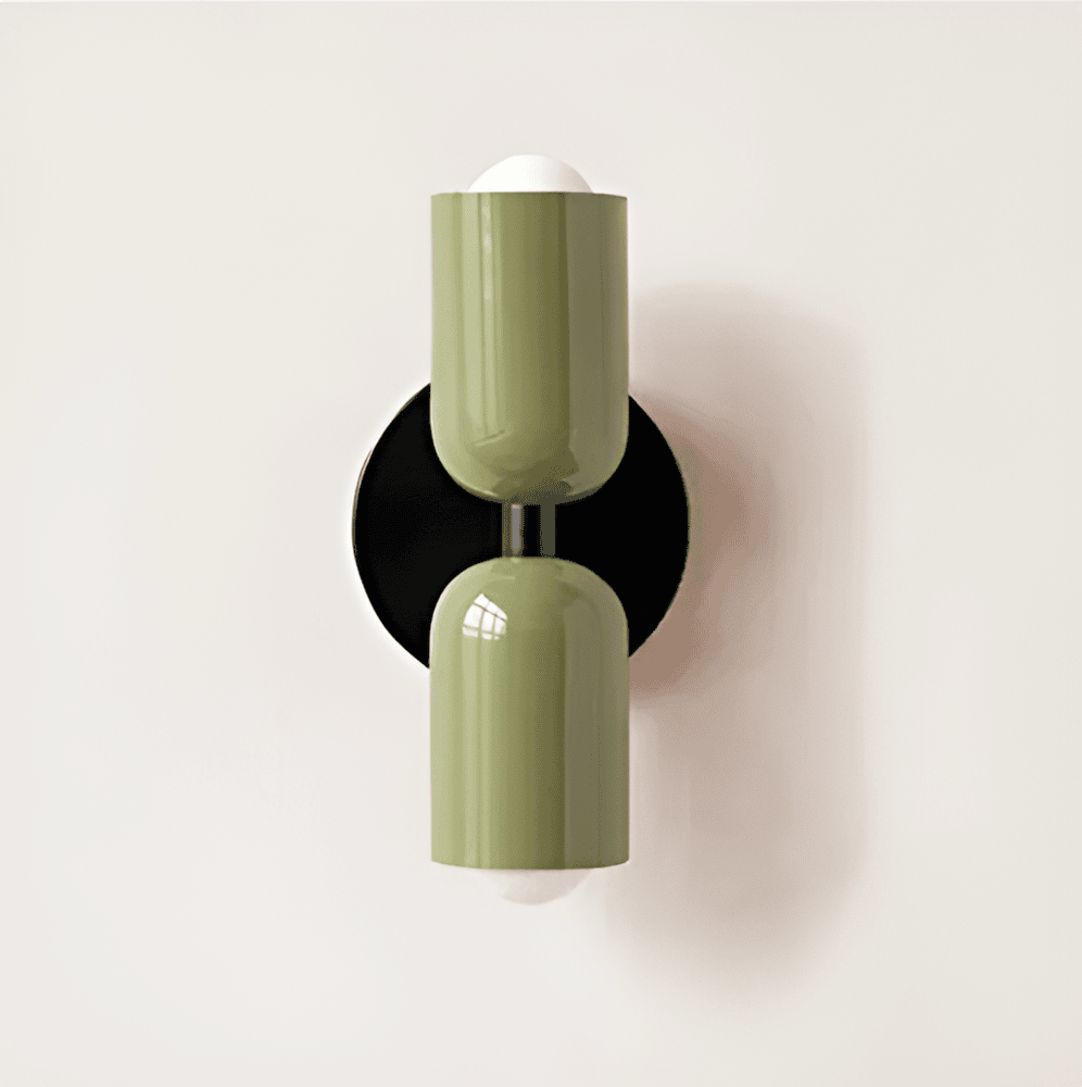 Miravel Bauhaus-wandlamp met ijzeren capsuleontwerp