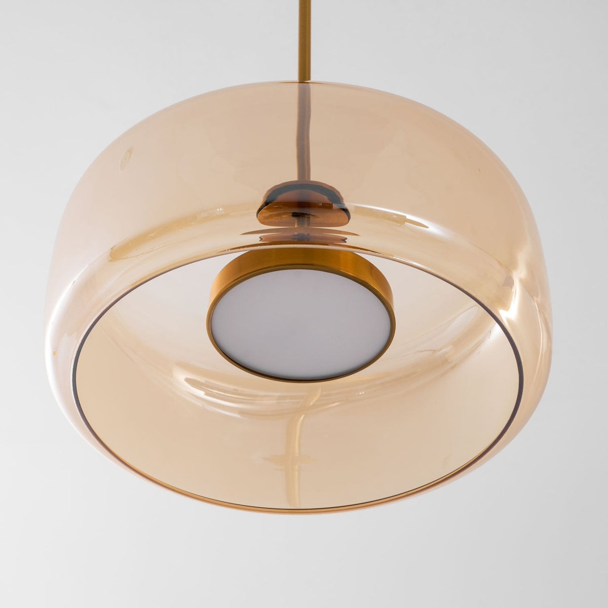 Moderne hanglamp van geblazen glas Glavira