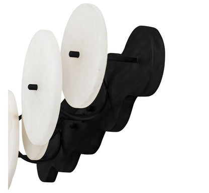 Lunavey moderne albasten schijf-wandlamp