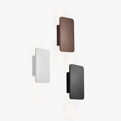 Nyxora minimalistische rechthoekige metalen wandlamp