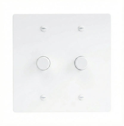 Bellardo vintage messing draaidimmer met 2 schakelaars