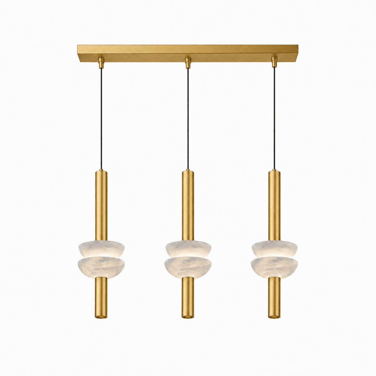 Hanglamp met albasten schijf