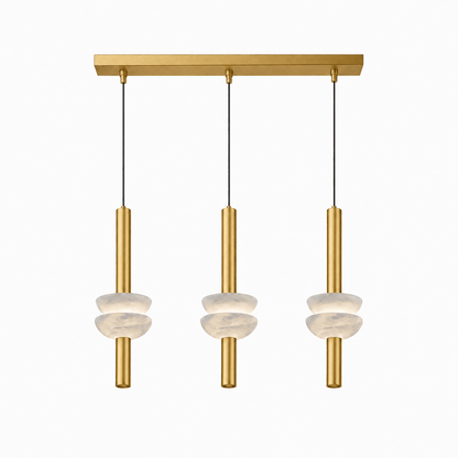 Hanglamp met albasten schijf