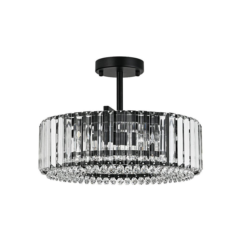 Glamoureuze gesneden kristallen plafondlamp