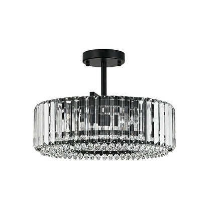 Glamoureuze gesneden kristallen plafondlamp