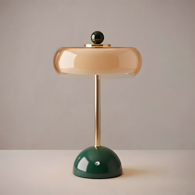 Calvento Art deco glazen tafellamp