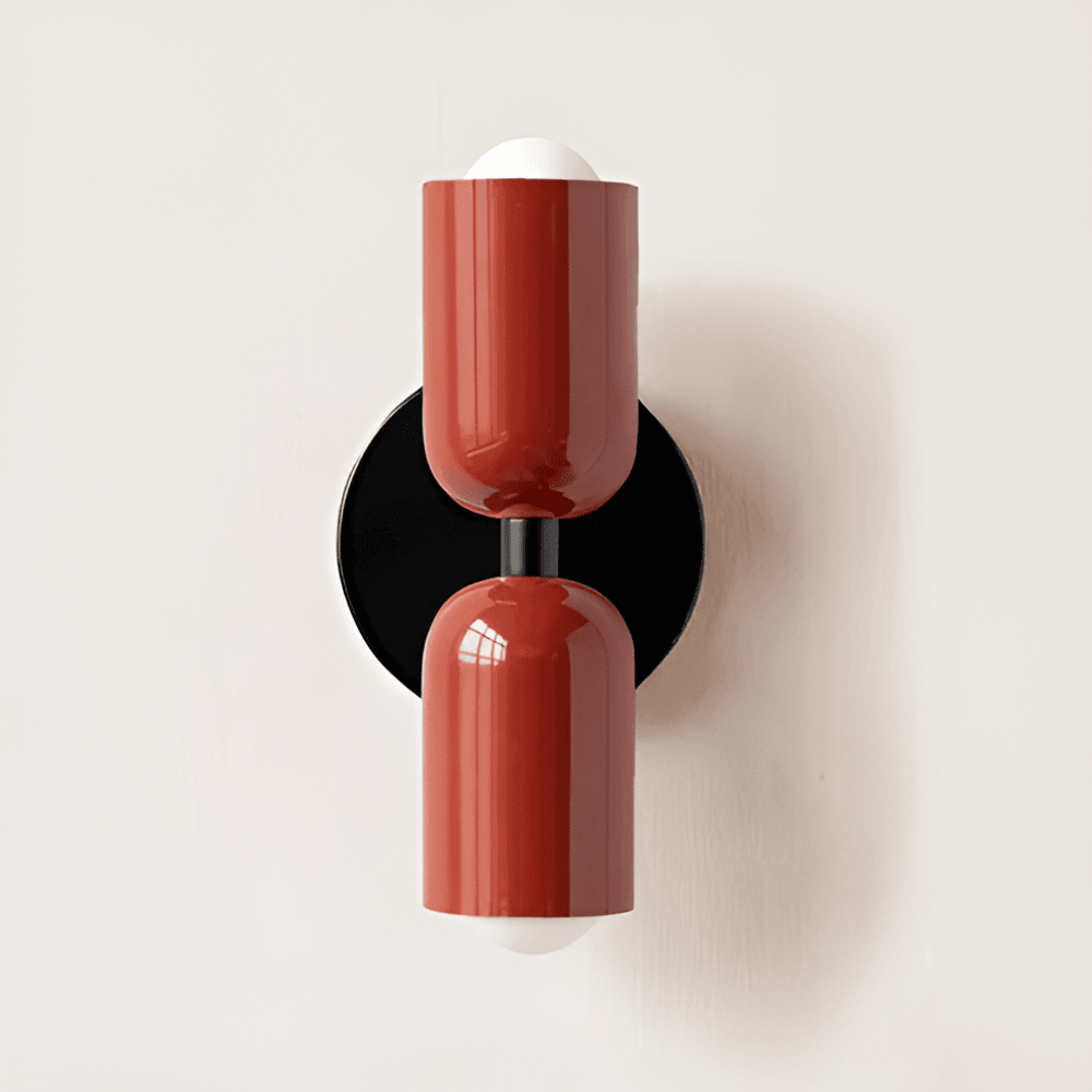 Miravel Bauhaus-wandlamp met ijzeren capsuleontwerp