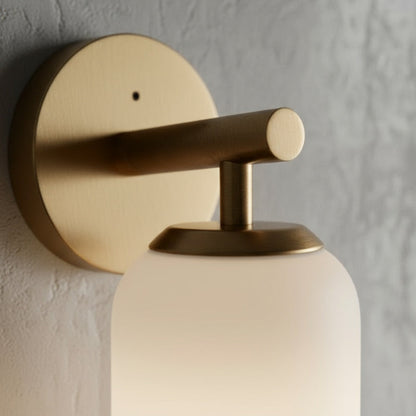 Lumessa minimalistische glazen cilindervormige wandlamp