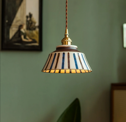 Rustieke keramische hanglamp Tessaly