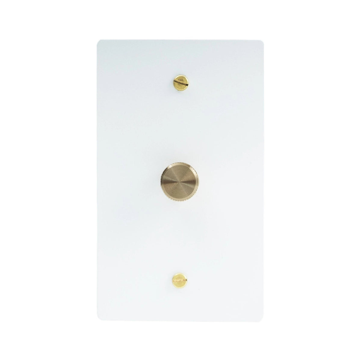 Brevanto vintage messing draaidimmer met 1 schakelaar