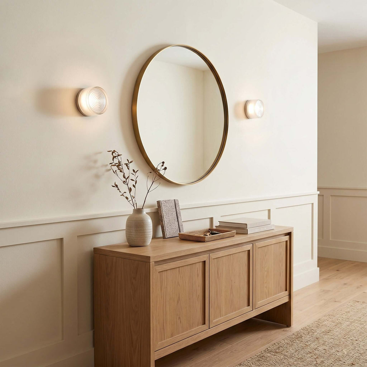 Ronde gekleurde wandlamp