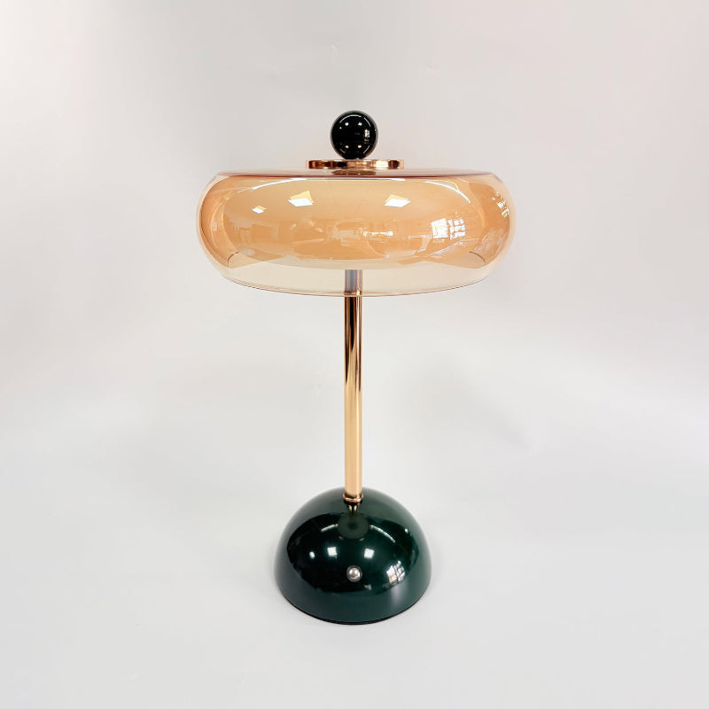 Calvento Art deco glazen tafellamp