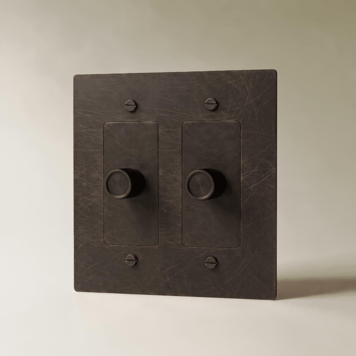 Norvessa vintage-draaiknopdimmer van messing