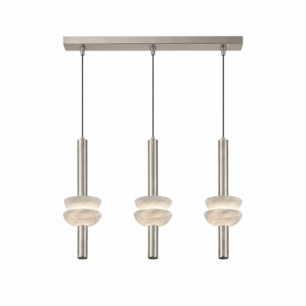 Hanglamp met albasten schijf