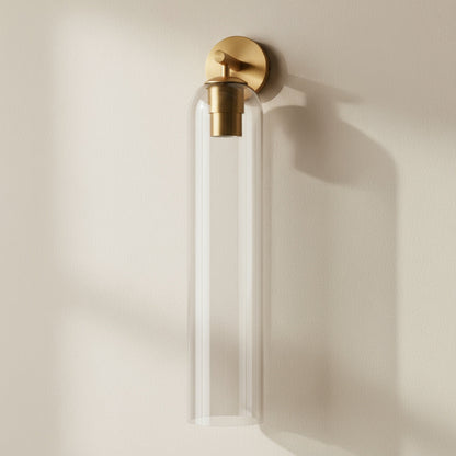 Lumessa minimalistische glazen cilindervormige wandlamp