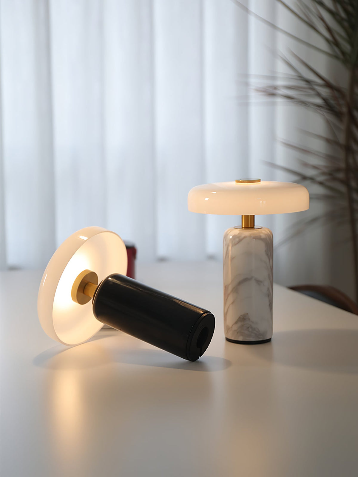 Vestara art-deco marmeren tafellamp