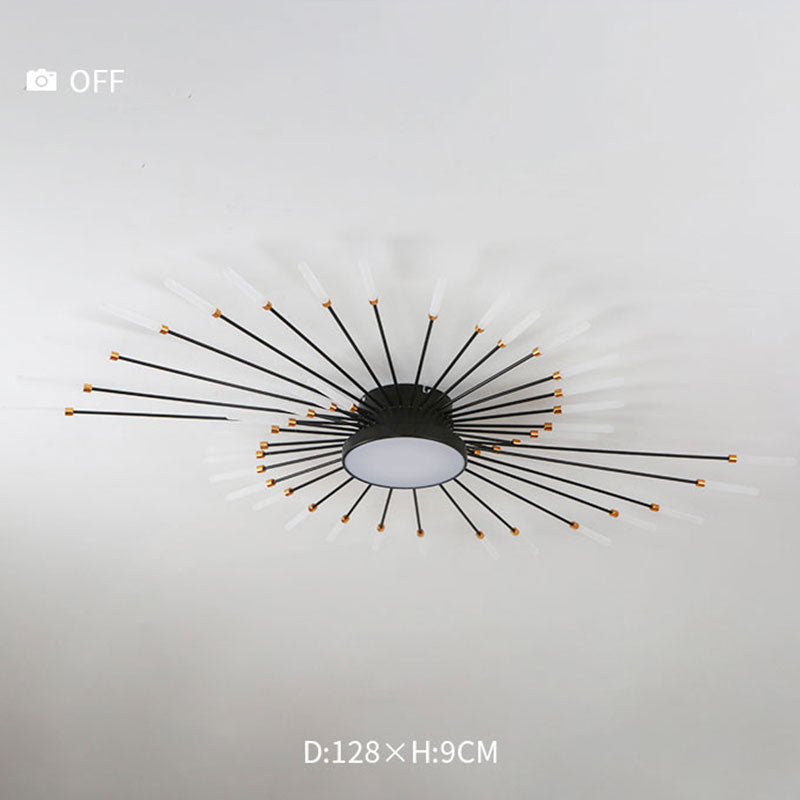 Pyrenna Starburst metalen plafondlamp met vuurwerkdesign