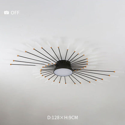 Pyrenna Starburst metalen plafondlamp met vuurwerkdesign