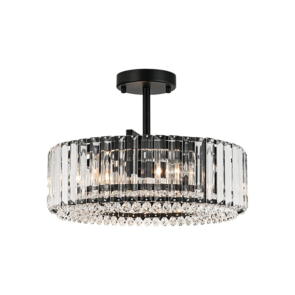 Glamoureuze gesneden kristallen plafondlamp