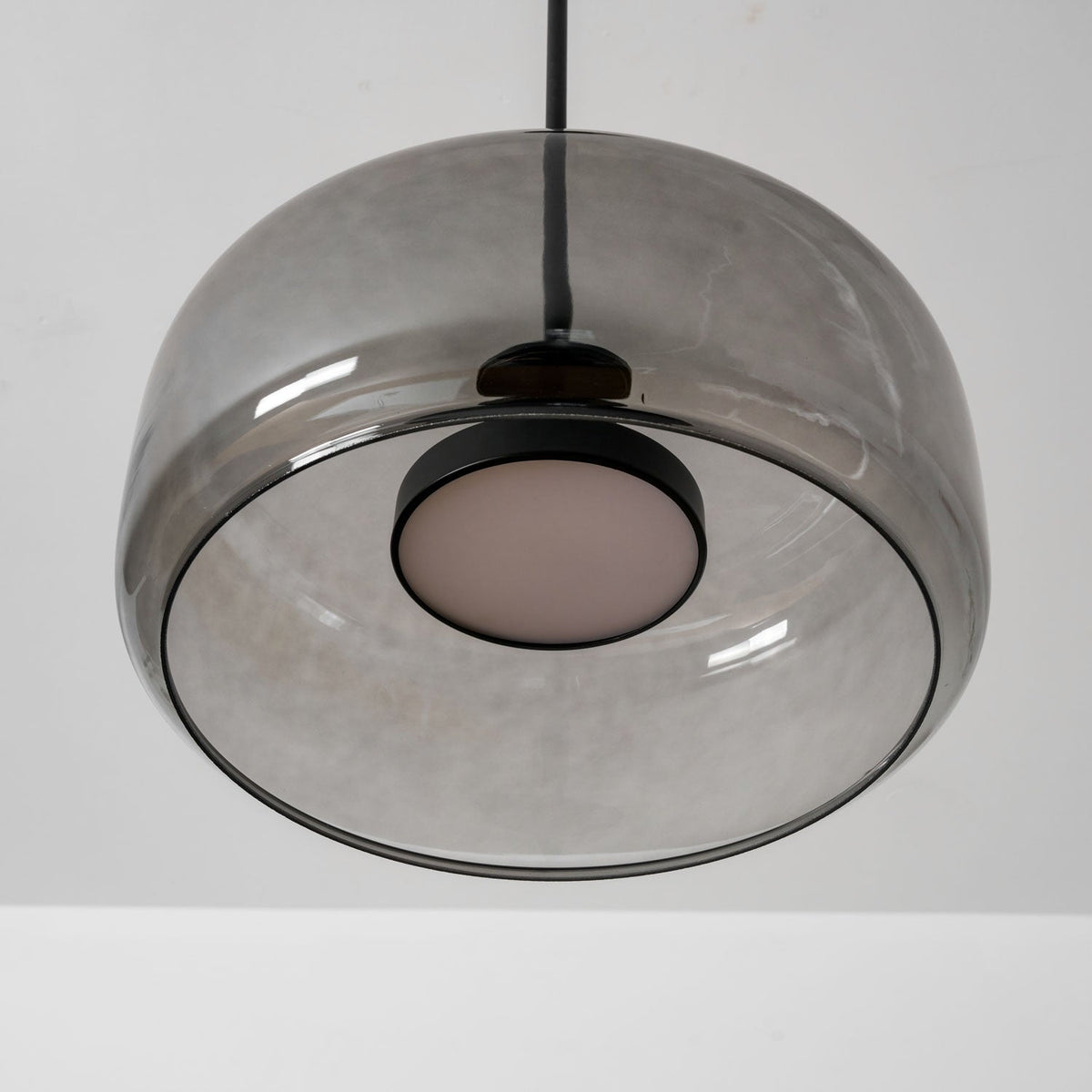 Moderne hanglamp van geblazen glas Glavira