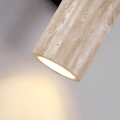 Torvela Japandi-travertijnwandlamp