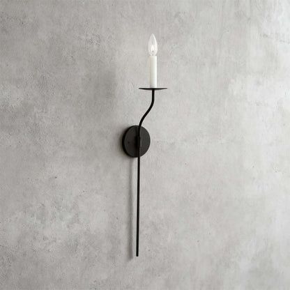 Messing wandlamp in kandelaarstijl
