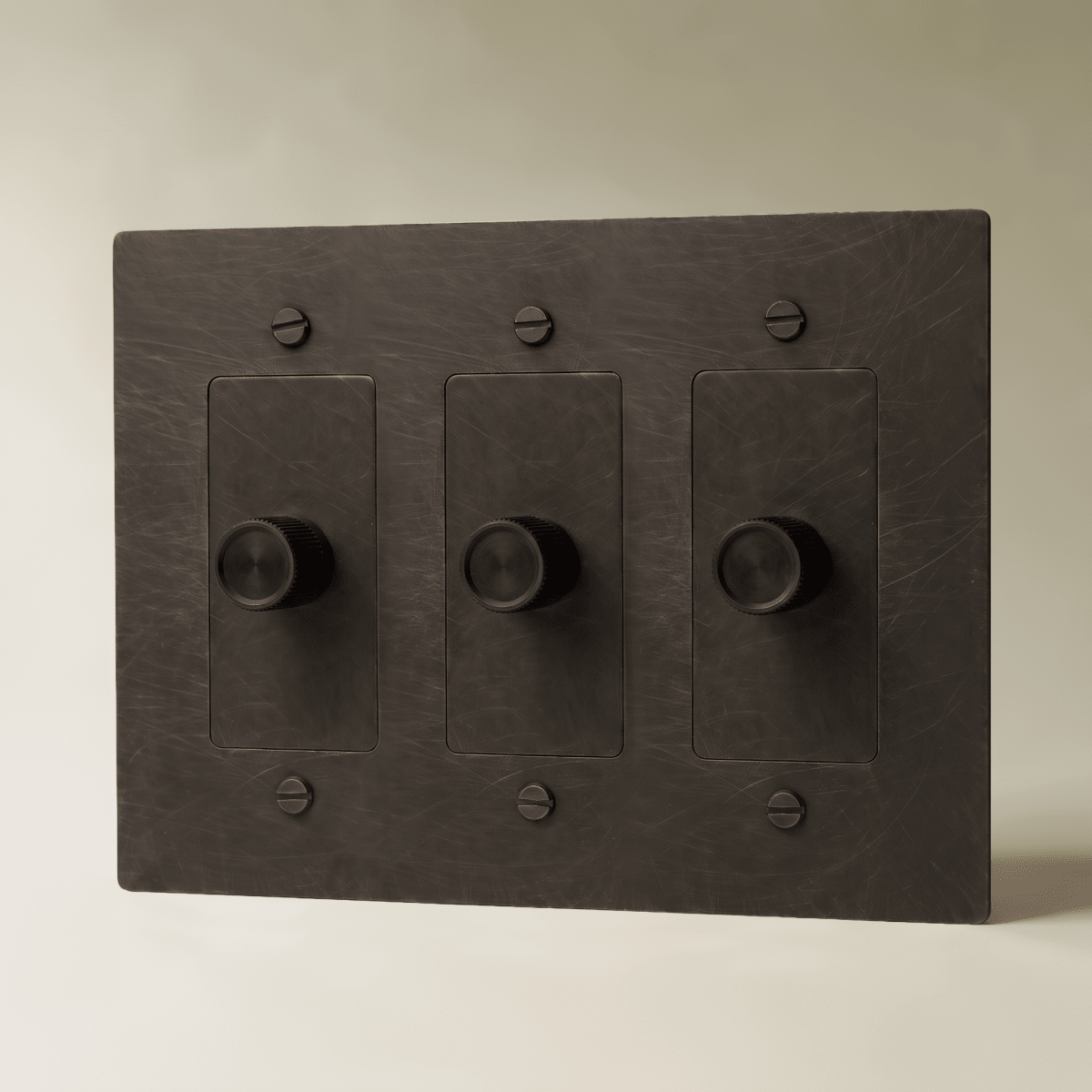 Norvessa vintage-draaiknopdimmer van messing