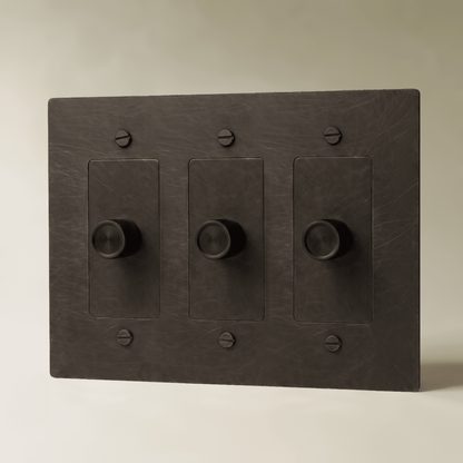 Norvessa vintage-draaiknopdimmer van messing