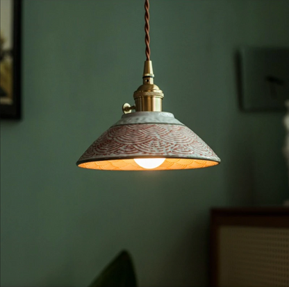 Rustieke keramische hanglamp Tessaly